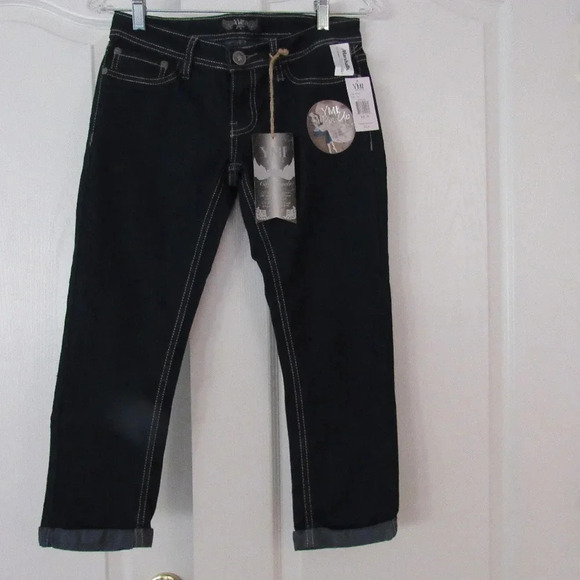 YMI Denim - NWT YMI Dark Wash Cropped Denim Leggings Size 3